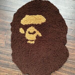 A Bape Ape small Rug
